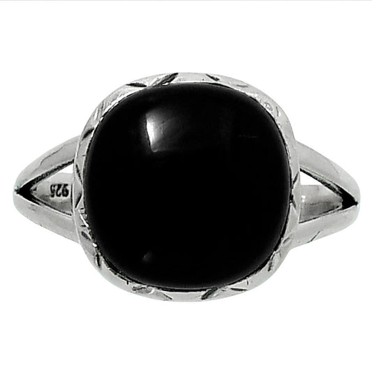 Premium Quality Black Onyx - Brazil Ring size-9 R-1074 23-ER10368