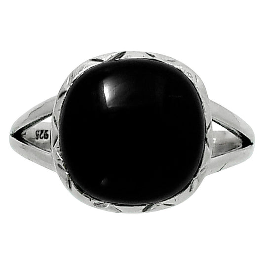 Premium Quality Black Onyx - Brazil Ring size-9 R-1074 23-ER10369