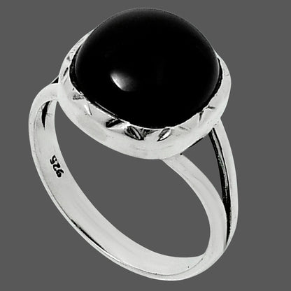 Premium Quality Black Onyx - Brazil Ring size-9 R-1074 23-ER10369