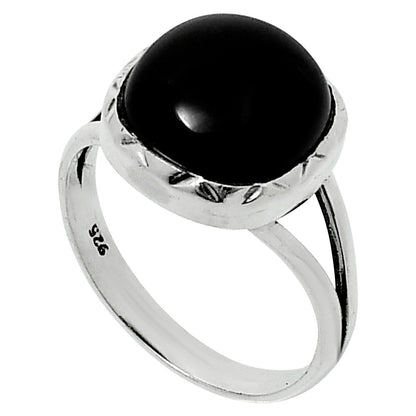 Premium Quality Black Onyx - Brazil Ring size-9 R-1074 23-ER10369