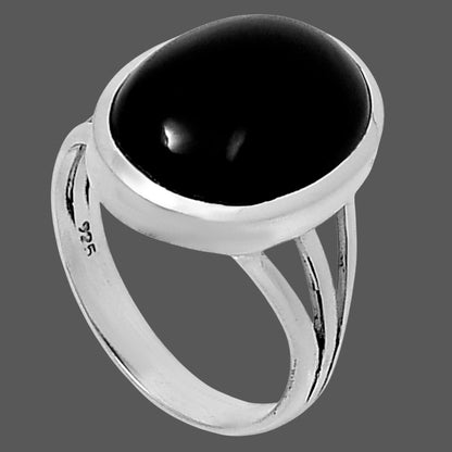 Premium Quality Black Onyx - Brazil Ring size-7 R-1006 23-ER10373