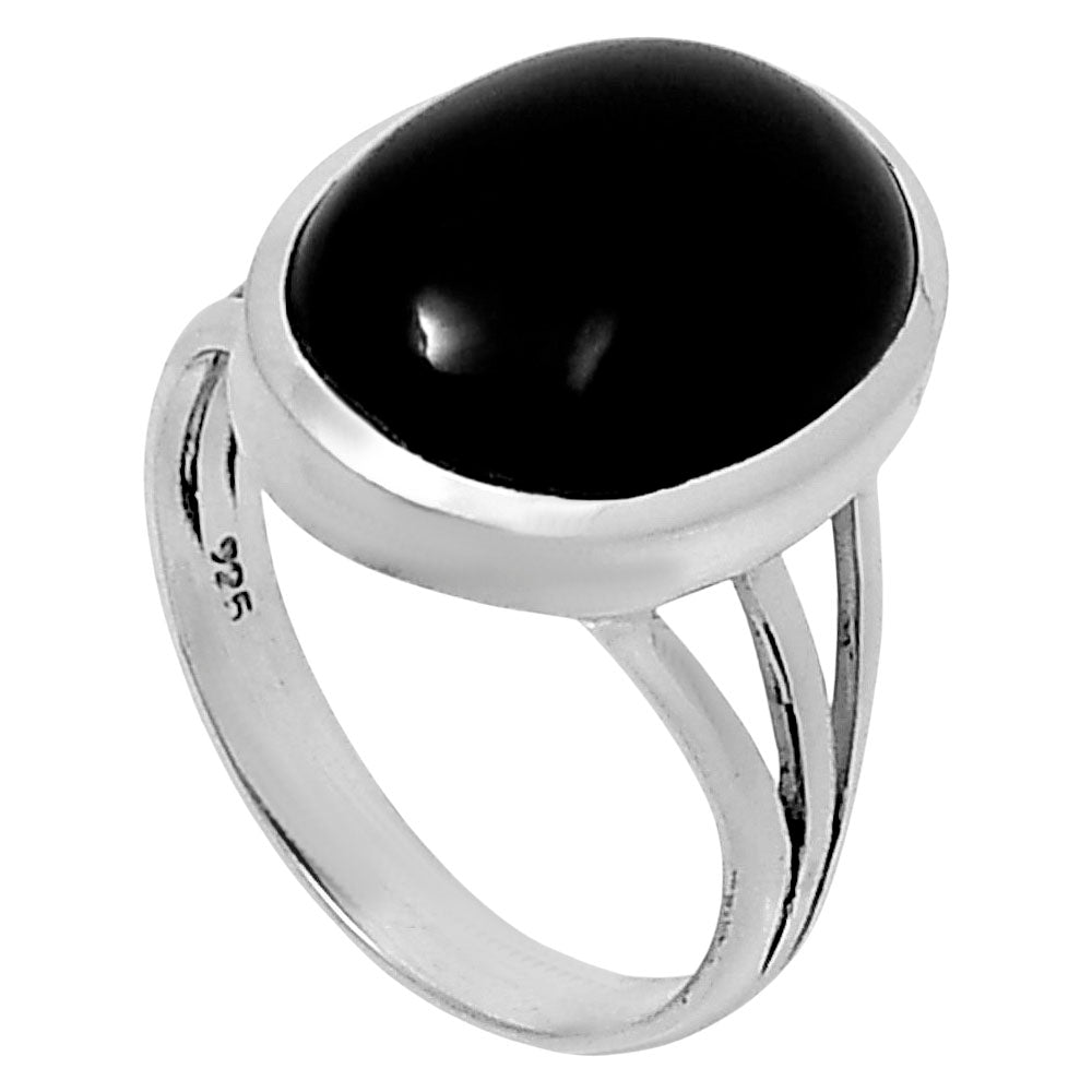 Premium Quality Black Onyx - Brazil Ring size-7 R-1006 23-ER10373