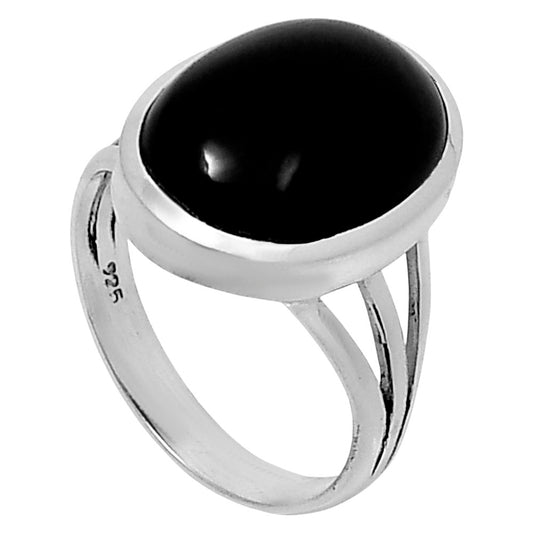 Premium Quality Black Onyx - Brazil Ring size-7 R-1006 23-ER10373