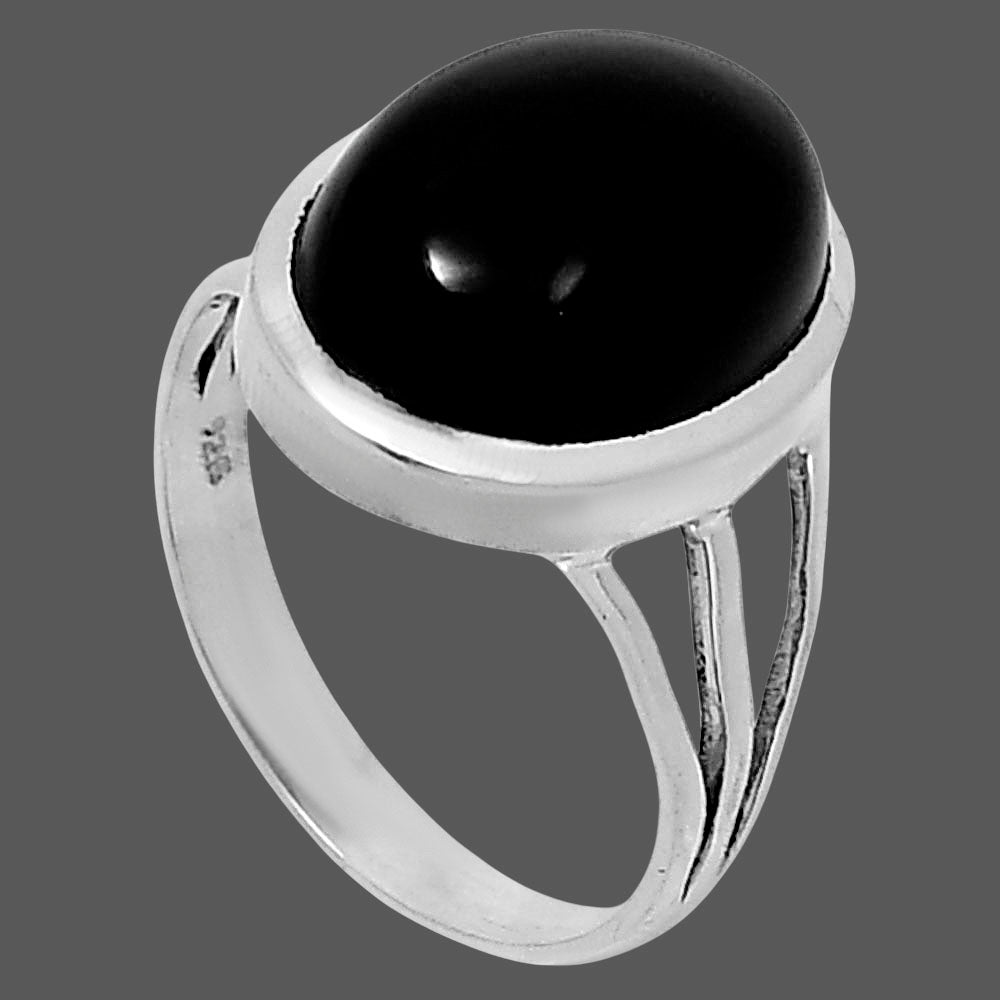 Premium Quality Black Onyx - Brazil Ring size-9 R-1006 23-ER10379