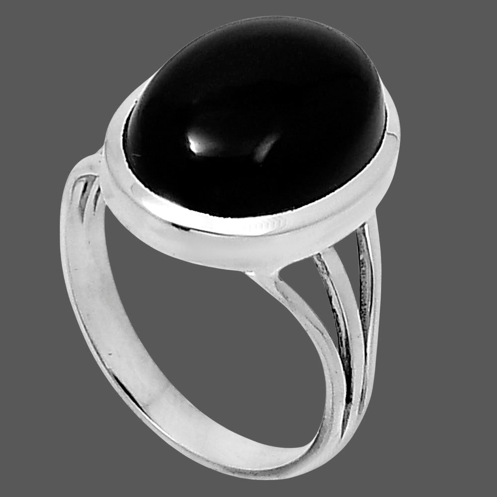 Premium Quality Black Onyx - Brazil Ring size-9 R-1006 23-ER10381