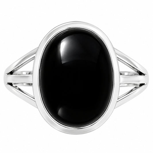 Premium Quality Black Onyx - Brazil Ring size-9 R-1006 23-ER10382