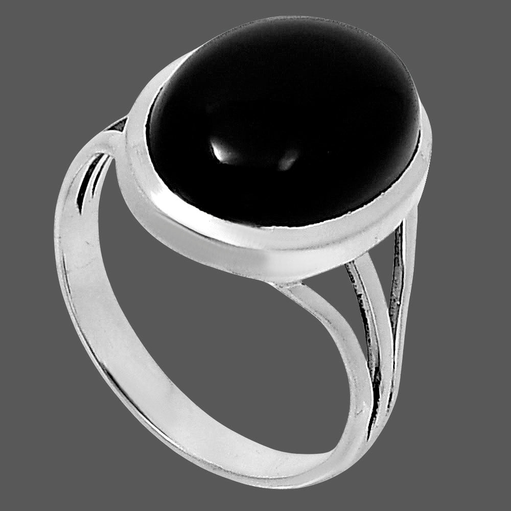 Premium Quality Black Onyx - Brazil Ring size-9 R-1006 23-ER10382