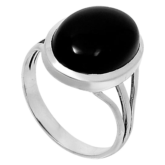 Premium Quality Black Onyx - Brazil Ring size-9 R-1006 23-ER10382