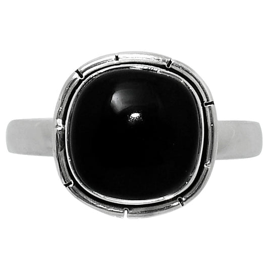 Natural Black Onyx - Brazil Ring size-7 R-1011 23-ER14818