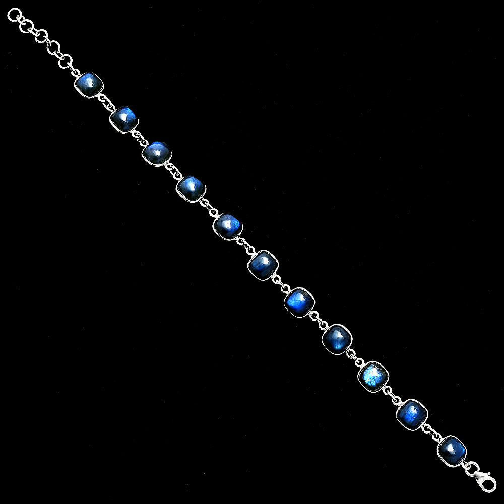 Premium Quality Blue Fire Labradorite - Madagascar Bracelet B-1001 24-EB10095