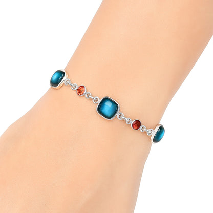 Premium Quality Blue Labradorite & Garnet Bracelet B-1006 24-EB10100