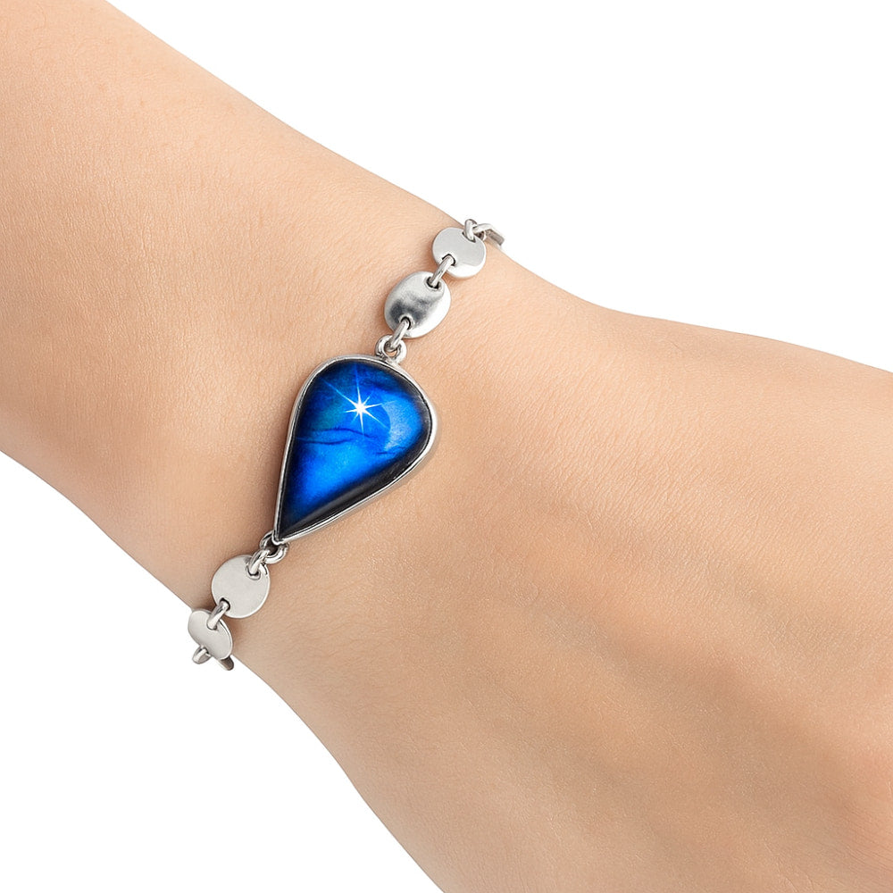 Premium Blue Fire Labradorite - Madagascar Bracelet B-1044 24-EB10104