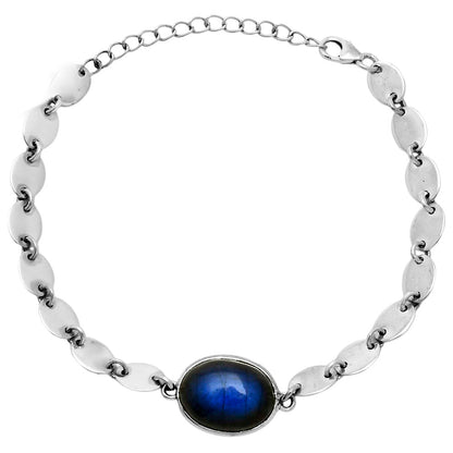 Premium Blue Fire Labradorite - Madagascar Bracelet B-1044 24-EB10109