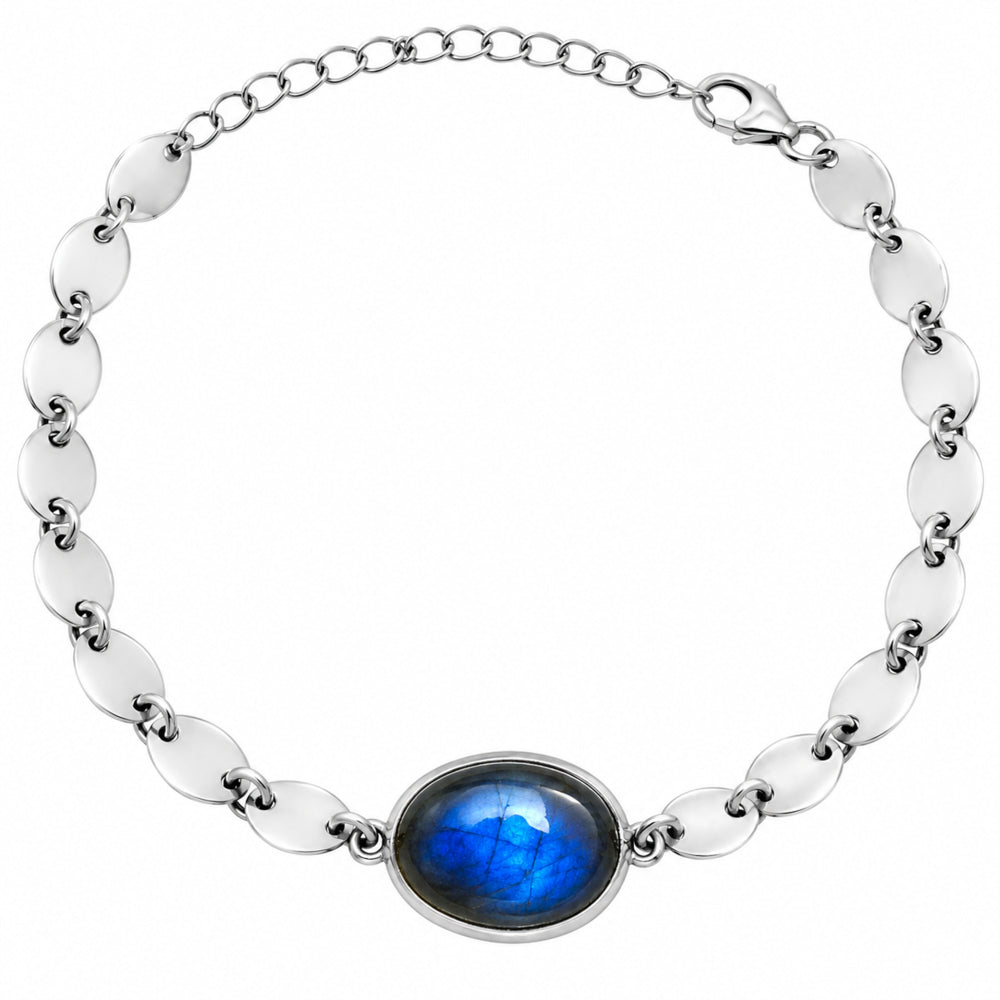 Premium Blue Fire Labradorite - Madagascar Bracelet B-1044 24-EB10109