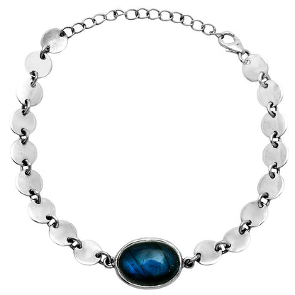 Premium Blue Fire Labradorite - Madagascar Bracelet B-1044 24-EB10110