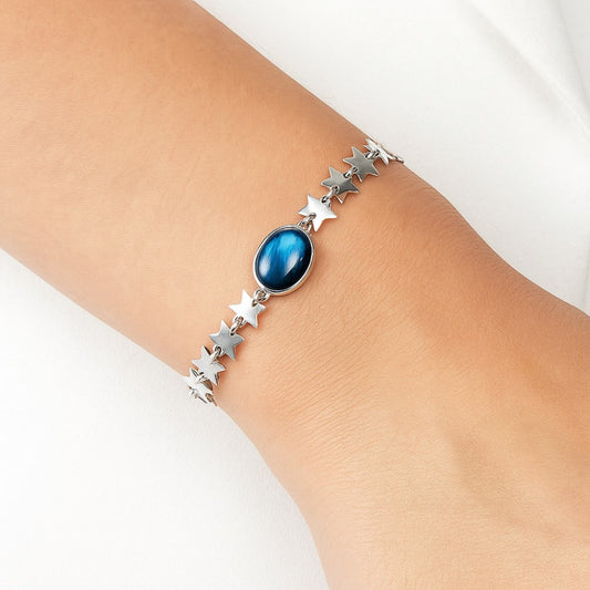 Premium Star - Blue Fire Labradorite Bracelet B-1044 24-EB10113