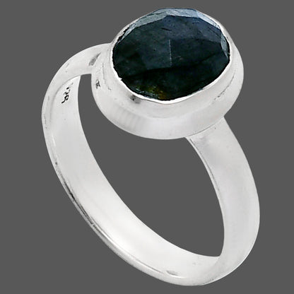 Premium Quality Blue Labradorite Checker Ring size-7 R-1007 24-ER10420