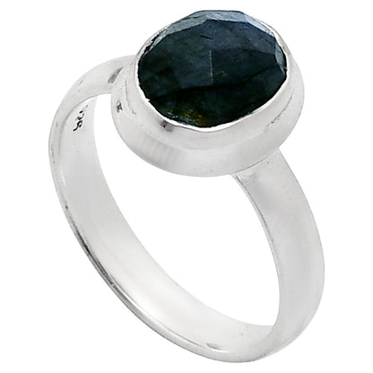 Premium Quality Blue Labradorite Checker Ring size-7 R-1007 24-ER10420