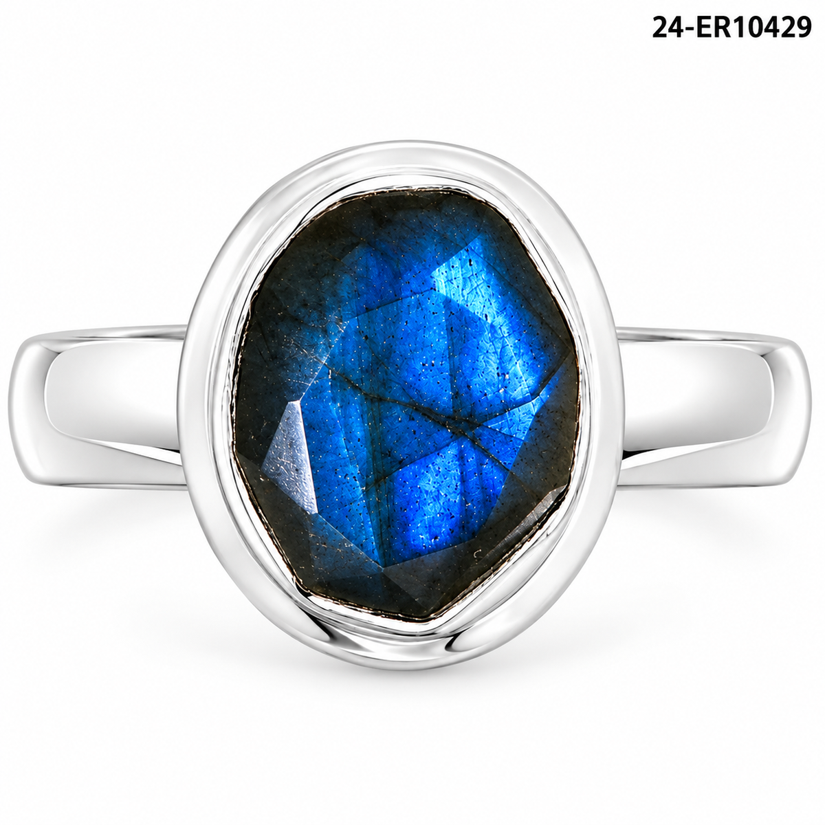 Premium Quality Faceted Blue Labradorite Ring size-7 R-1007 24-ER10429