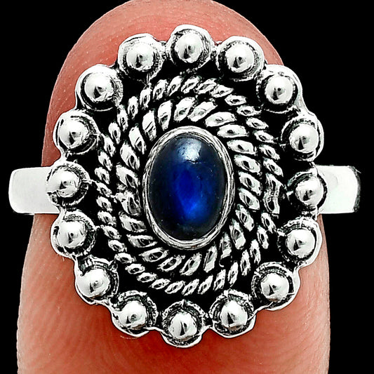 Premium Quality Blue Labradorite - Madagascar Ring size-8 R-1124 24-ER10440