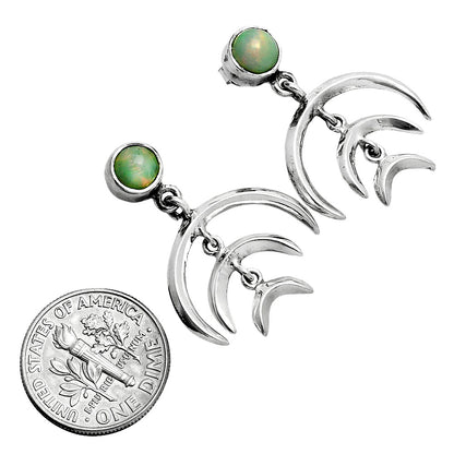 Premium Crescent Moon - Ethiopian Opal Earrings E-1249 25-EE10248