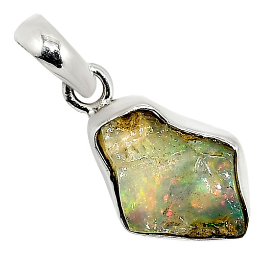 Ethiopian Opal Rough Pendant P-1001 25-EP11186