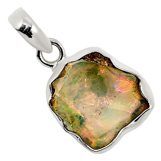 Ethiopian Opal Rough Pendant P-1001 25-EP11191