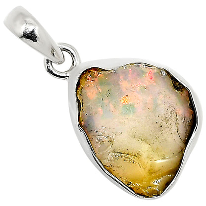 Ethiopian Opal Rough Pendant P-1001 25-EP11194