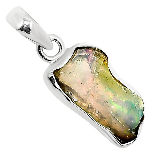 Ethiopian Opal Rough Pendant P-1001 25-EP11195