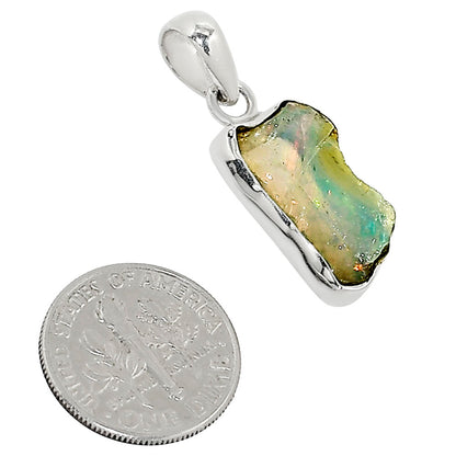 Ethiopian Opal Rough Pendant P-1001 25-EP11195