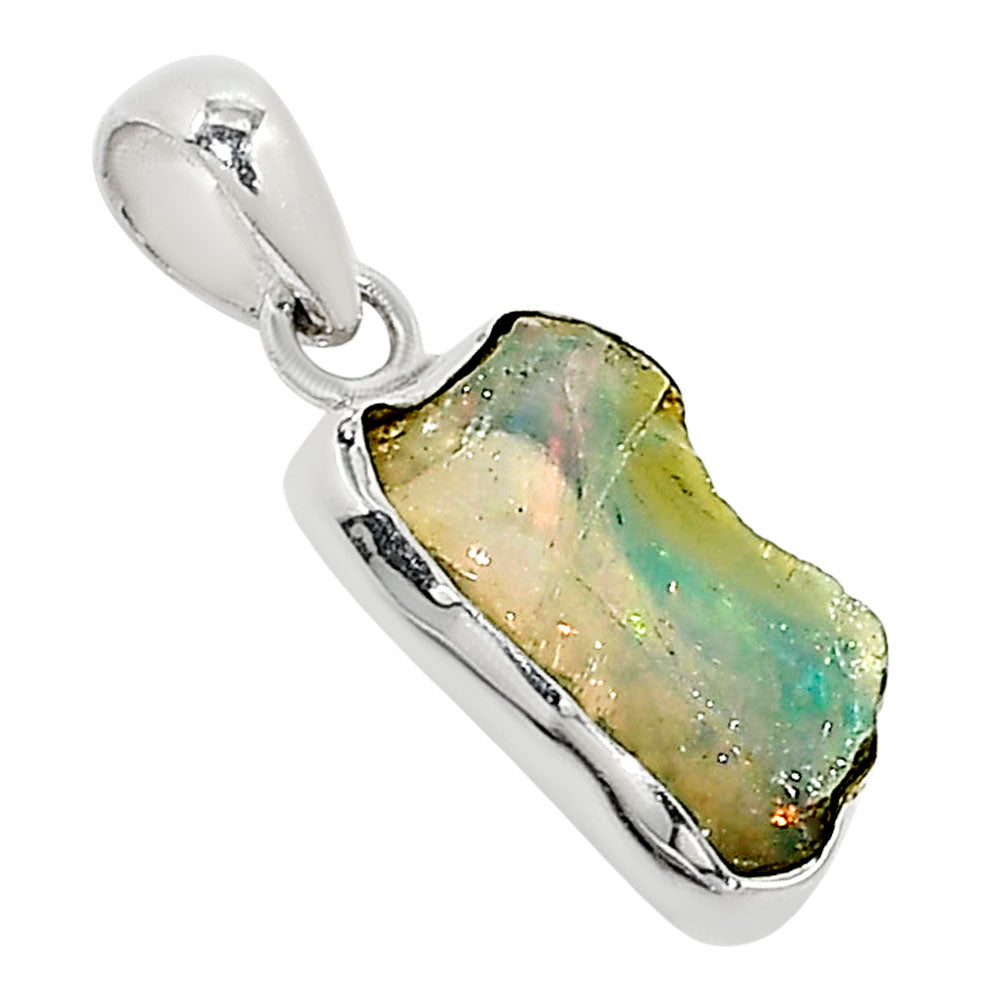Ethiopian Opal Rough Pendant P-1001 25-EP11195