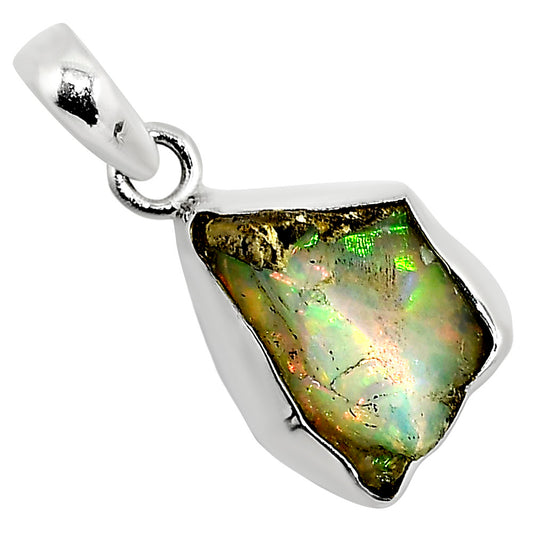Ethiopian Opal Rough Pendant P-1001 25-EP11198