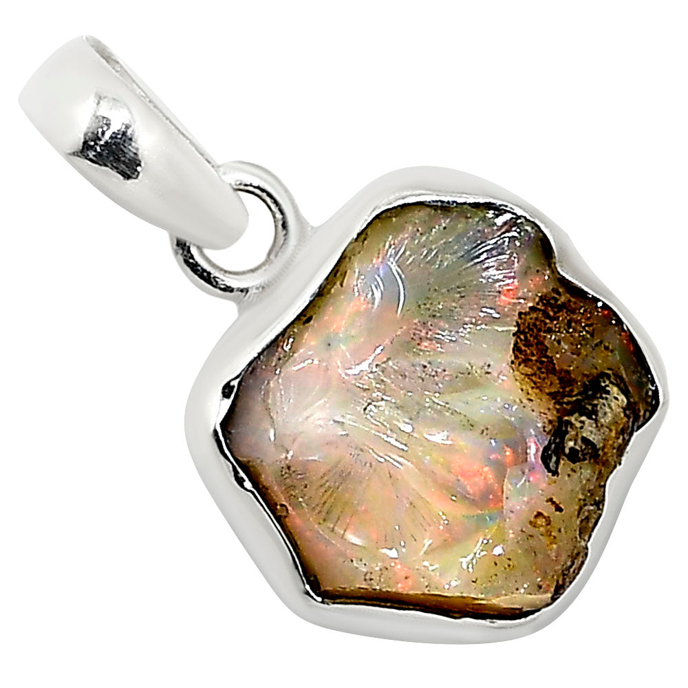 Ethiopian Opal Rough Pendant P-1001 25-EP11201