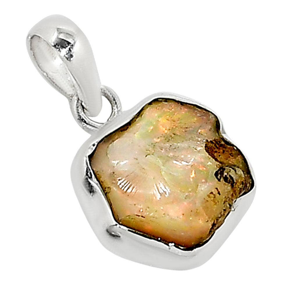 Ethiopian Opal Rough Pendant P-1001 25-EP11201