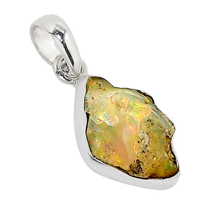 Ethiopian Opal Rough Pendant P-1001 25-EP11211