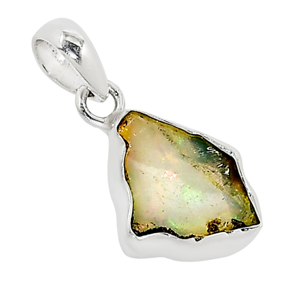Ethiopian Opal Rough Pendant P-1001 25-EP11215