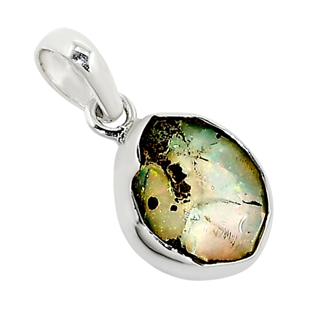 Ethiopian Opal Rough Pendant P-1001 25-EP11219
