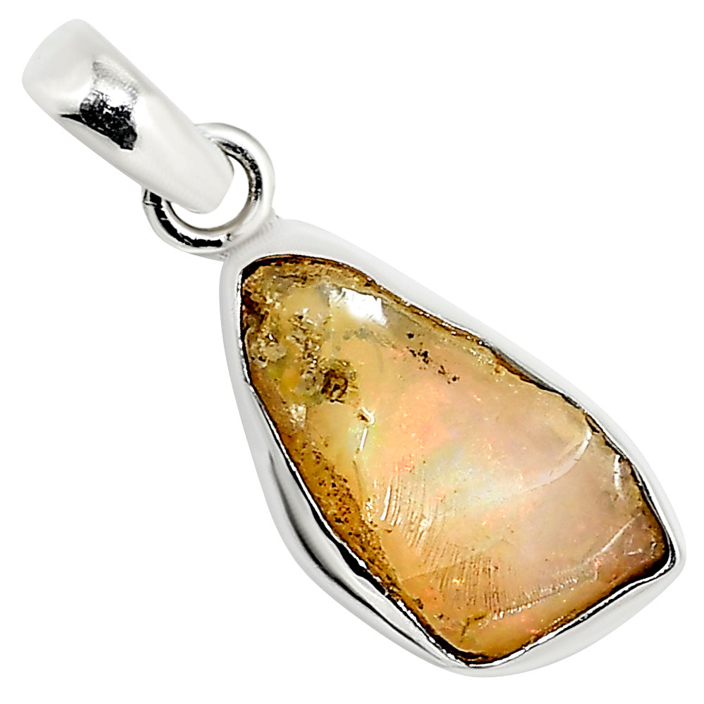 Ethiopian Opal Rough Pendant P-1001 25-EP11223