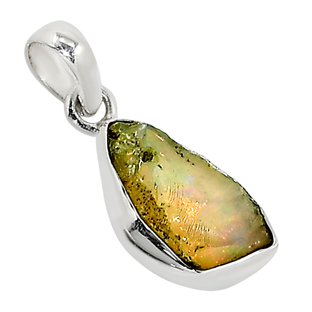 Ethiopian Opal Rough Pendant P-1001 25-EP11223