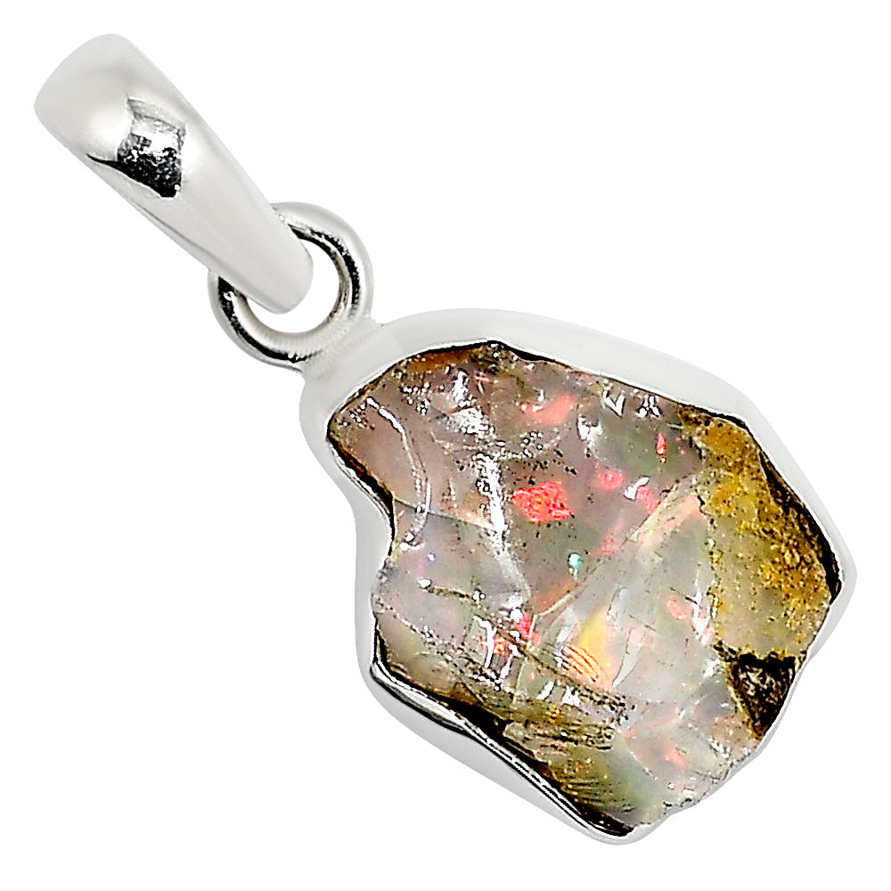 Ethiopian Opal Rough Pendant P-1001 25-EP11224
