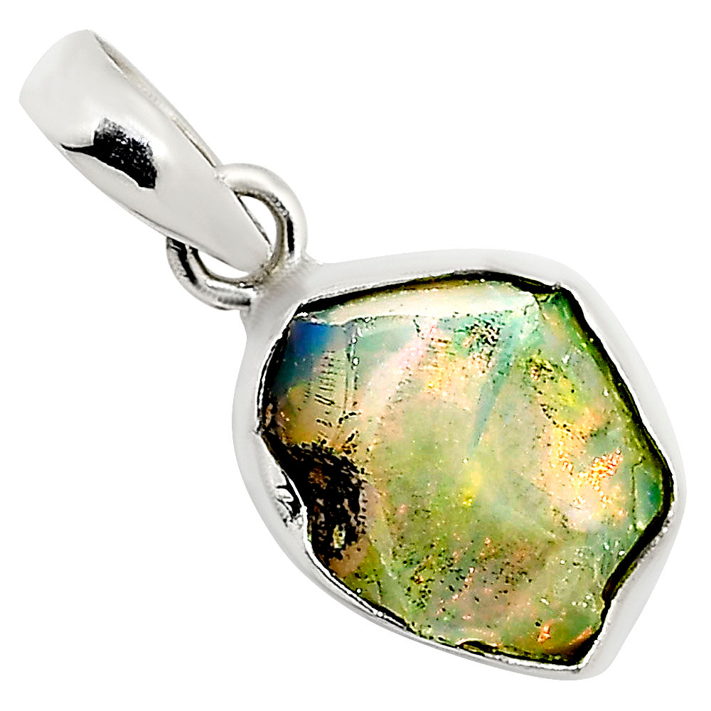 Ethiopian Opal Rough Pendant P-1001 25-EP11225