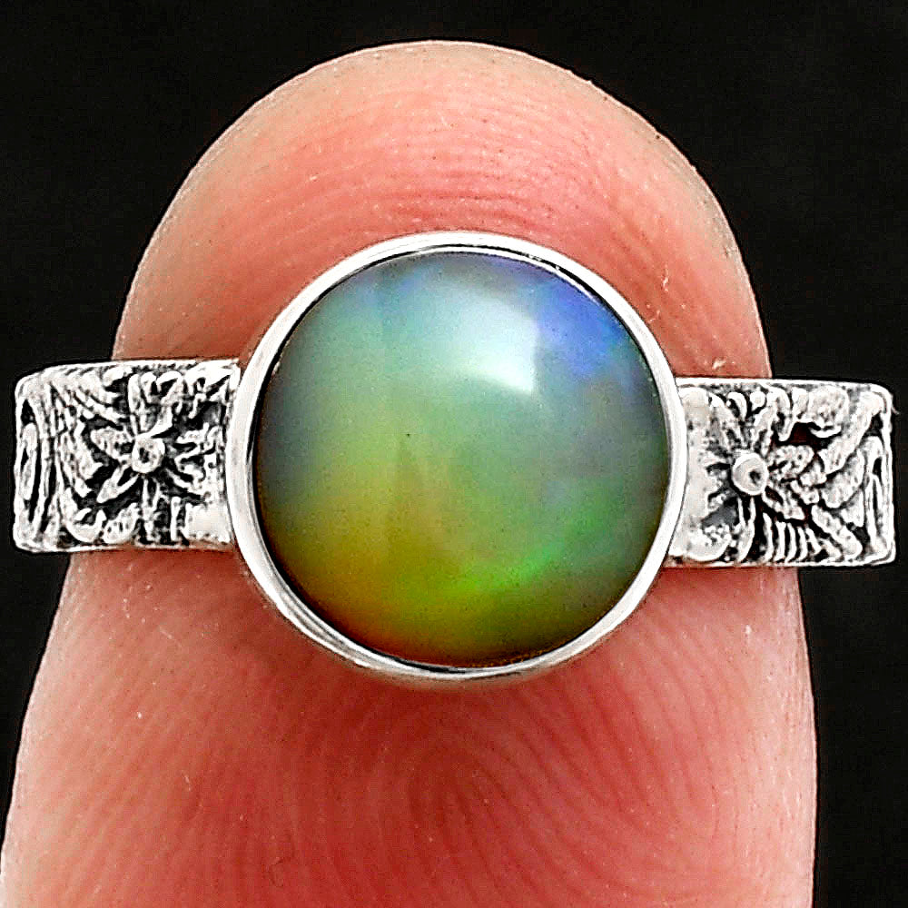 Premium Quality Ethiopian Opal Ring size-6 R-1055 25-ER10441