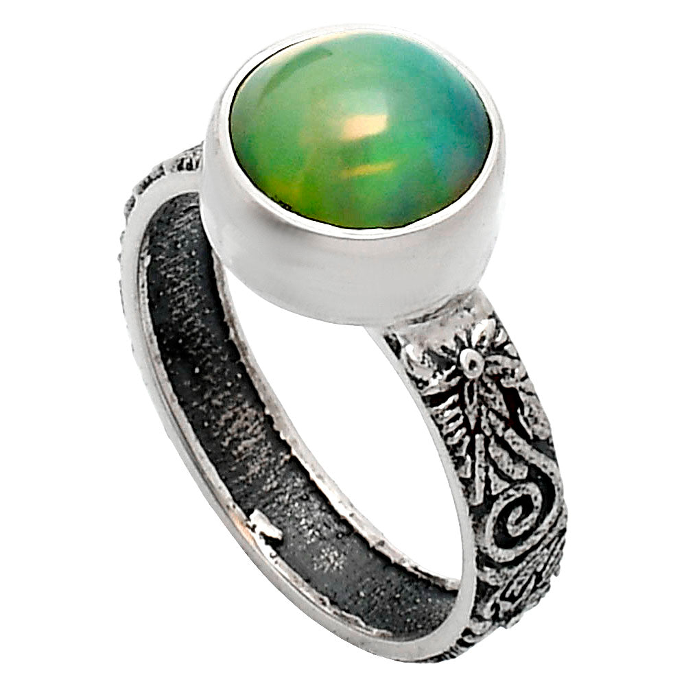 Premium Quality Ethiopian Opal Ring size-6 R-1055 25-ER10441