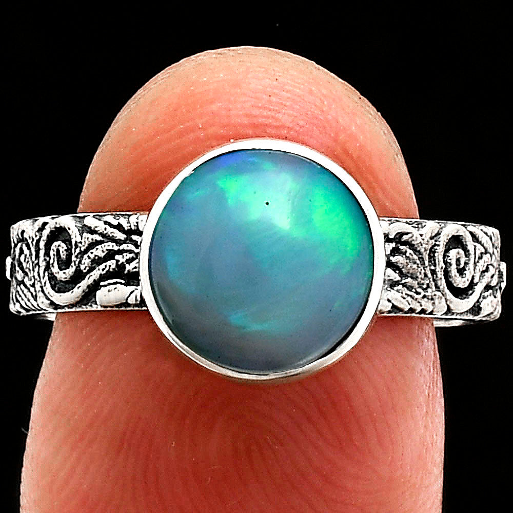 Premium Quality Ethiopian Opal Ring size-8 R-1055 25-ER10442