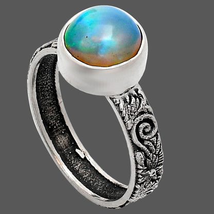 Premium Quality Ethiopian Opal Ring size-8 R-1055 25-ER10442