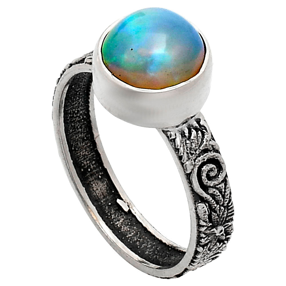 Premium Quality Ethiopian Opal Ring size-8 R-1055 25-ER10442