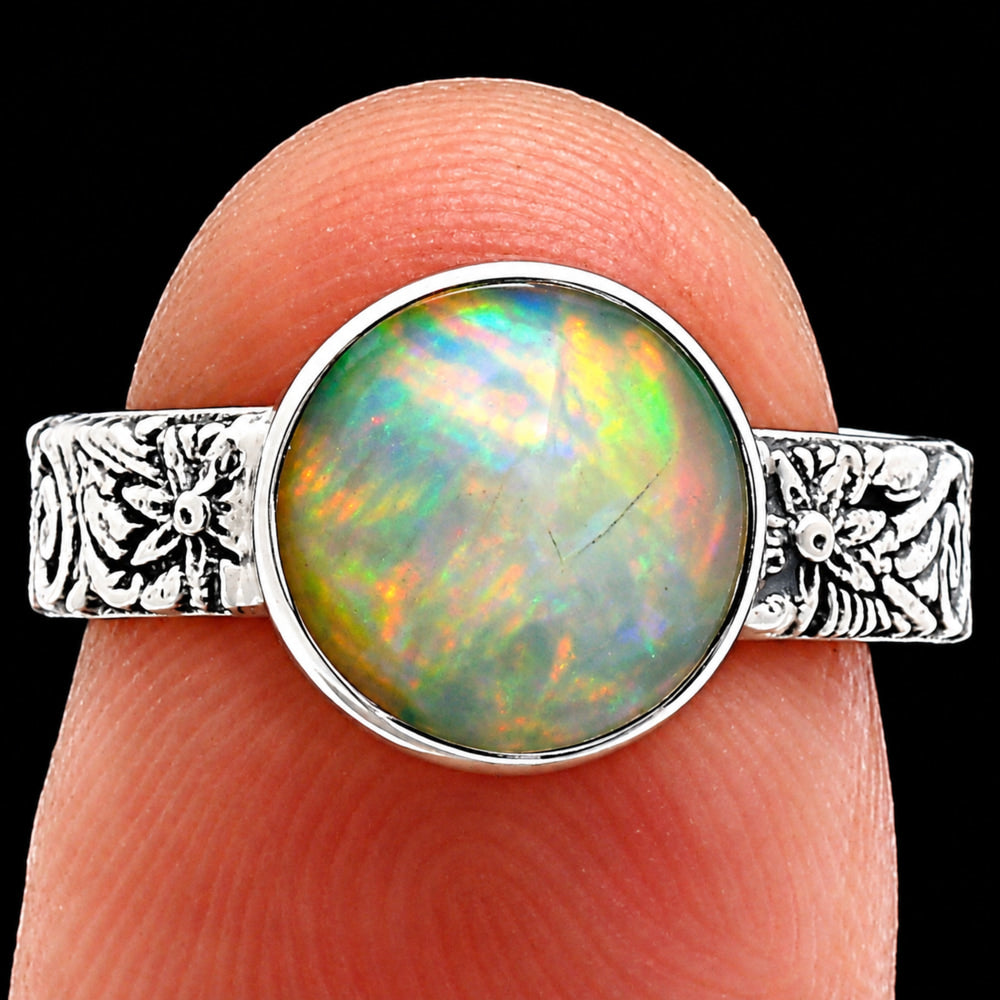 Premium Quality Ethiopian Opal Ring size-6 R-1055 25-ER10443
