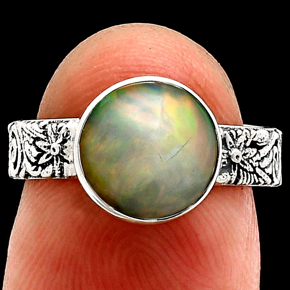 Premium Quality Ethiopian Opal Ring size-6 R-1055 25-ER10443