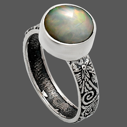 Premium Quality Ethiopian Opal Ring size-6 R-1055 25-ER10443