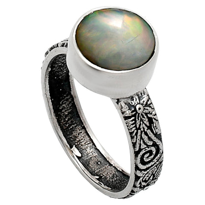 Premium Quality Ethiopian Opal Ring size-6 R-1055 25-ER10443